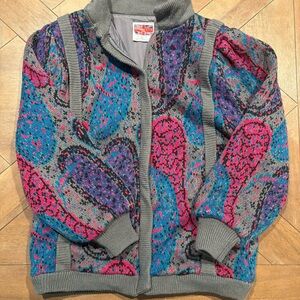 Vintage 1980s Cherry Stix Ltd. Sweater jacket Size M
